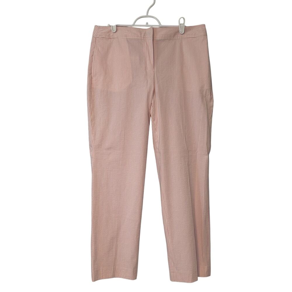 J. Crew Factory Blush Pinstripe Straight-Leg Pants. Like New . Never worn.